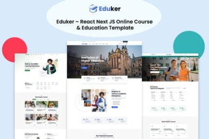 Eduker - React Next JS  Education Template