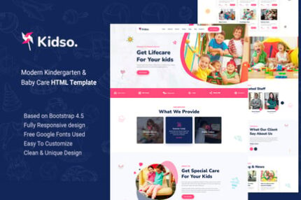 Kidso - Modern Kindergarten HTML Template