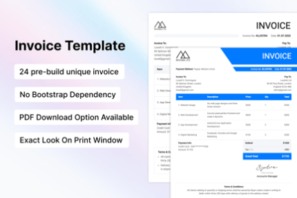 Invoma - Invoice HTML Template