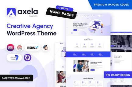 Axela - Creative Agency & Portfolio WordPress Them