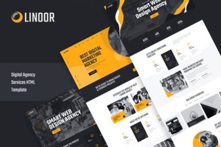 Linoor - Digital Agency Services HTML Template