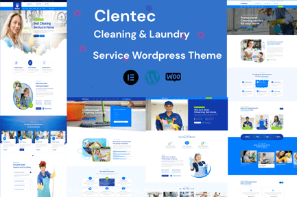 Clentac - Cleaning Services WordPress Theme