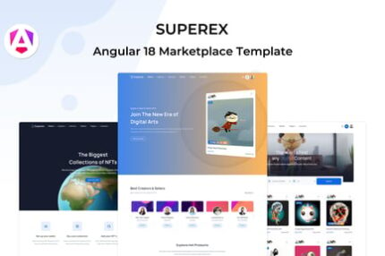 Superex - Angular 18 NFT Marketplace Tempate