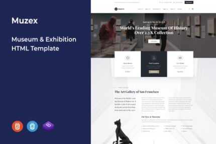 Muzex - Museum & Exhibition HTML Template