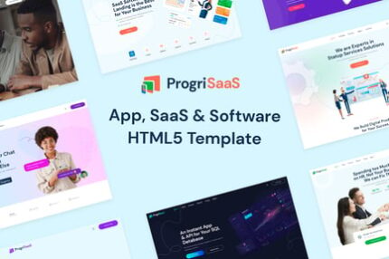 ProgriSaaS - Creative Landing Page HTML5 Templates