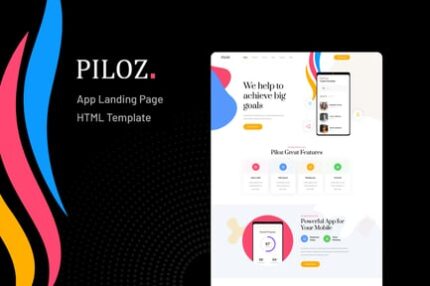 Piloz - App Landing Page HTML Template