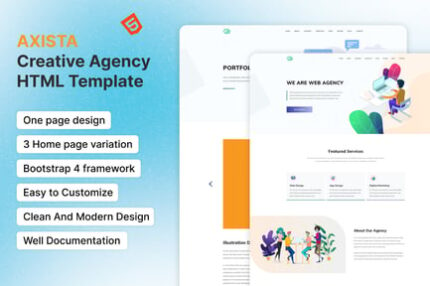 AXISTA - Creative Agency HTML Template