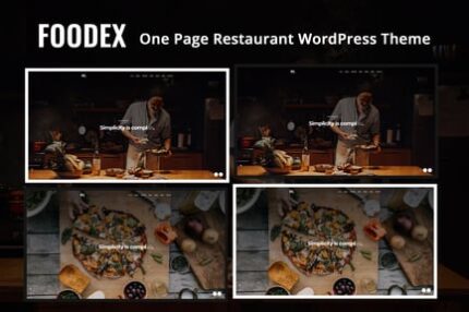 Foodex - One Page Restaurant WordPress Theme