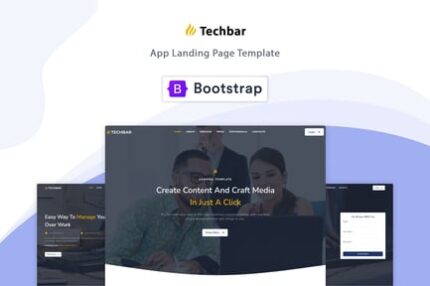 Techbar - Responsive Landing Page Template