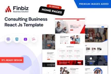 Finbiz - Consulting Business React Js Template