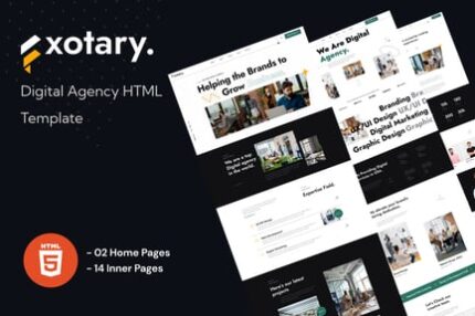 Fxotary - Digital Agency HTML Template