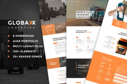 Globax - Logistics WordPress Theme + Woocommerce