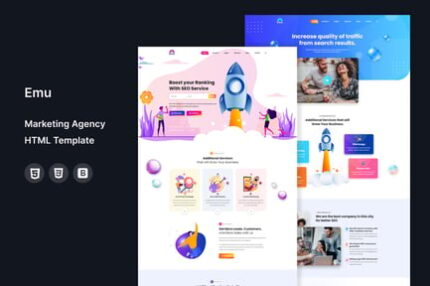 Emu - Marketing Agency HTML Template