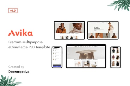 Avika | Multipurpose eCommerce PSD Template