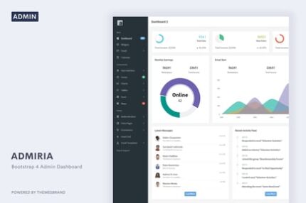 Admiria - Admin Dashboard & Landing Page Template