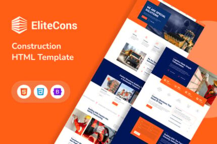 Elitecons - Construction Building HTML Template