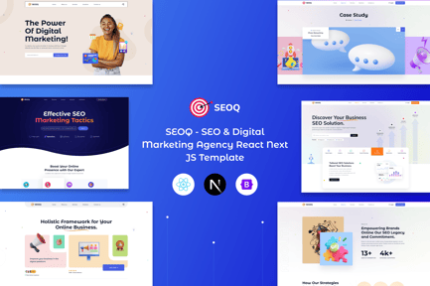 SEOQ - SEO & Digital Marketing Agency React JS