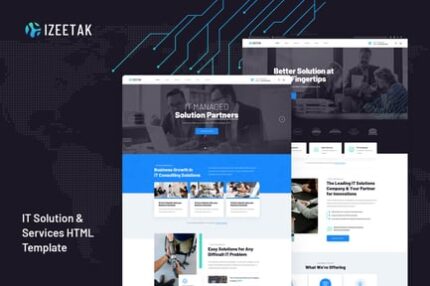 Izeetak - IT Solutions & Services HTML Template