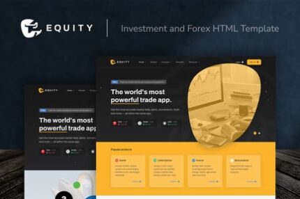 Equity - Investment and Forex HTML Template