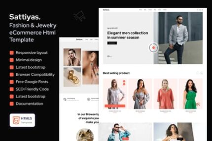 Sattiyas - Fashion & Jewelry eCommerce Template