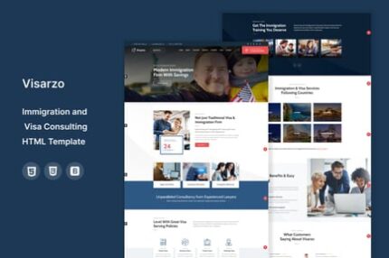 Visarzo – Immigration HTML Template