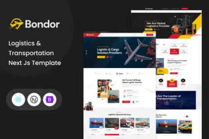 Bondor - Logistics & Transportation React Next Js