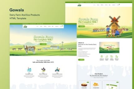 Dairy Farm & Eco Products HTML Template