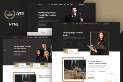 Lyzo - Law Firm & Attorney HTML Template