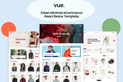 Vue - Clean Minimal eCommerce React Redux Template