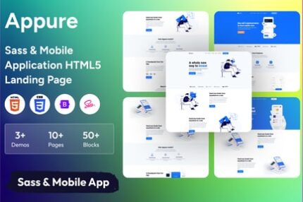 Appure - Sass & Mobile Application HTML5 Template