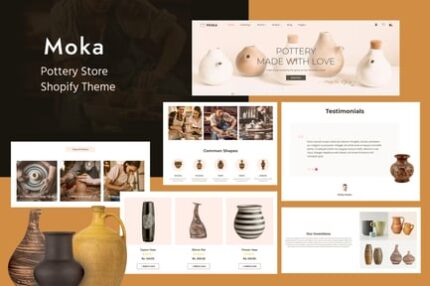 Moca - Ceramic Pots, Handmade Artist Shopify Theme