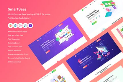 Multi-Purpose Sass landing HTML5 Template