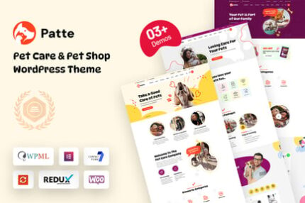 Patte - Pet Care & Pet Shop WordPress Theme