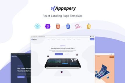 Appspery - React Landing Page Template