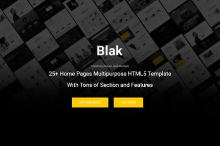 Blak - Responsive MultiPurpose HTML5 Template