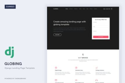 Globing - Django Landing Page Template