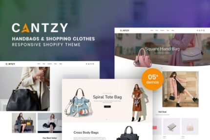 Cantzy - Handbags & Shopping Clothes Shopify Theme