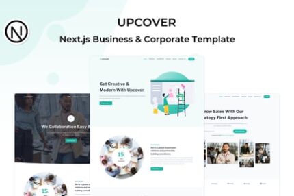 Upcover - React Next.js Business Landing Template