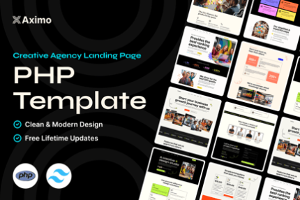 Aximo – PHP - Creative Agency Tailwind Template