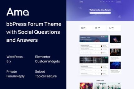 AMA - bbPress Forum WordPress Theme