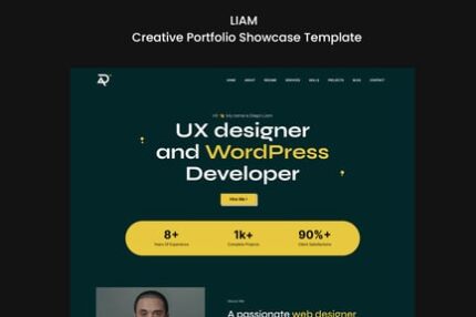 Liam - Creative Portfolio Showcase Template