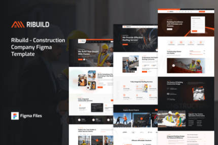 Ribuild – Construction Company Figma Template