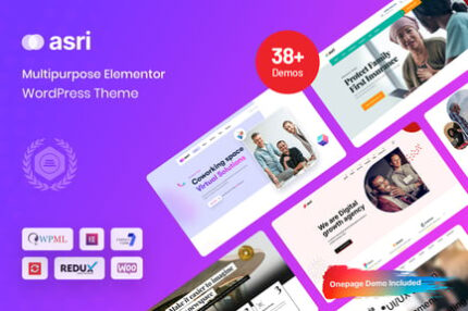 Asri - Multipurpose Elementor WordPress Theme