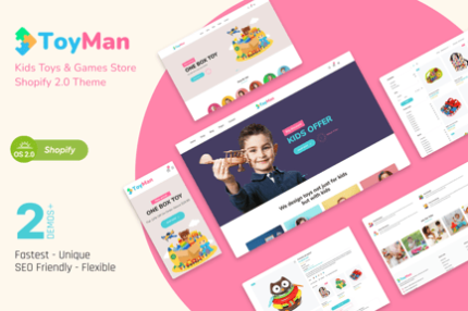 ToyMan - Kids Toys & Baby Store Shopify 2.0 Theme