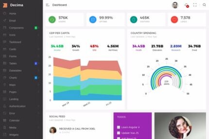 Decima - Angular 4 & Bootstrap 4  Admin Template