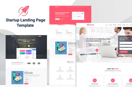 Dostart - Startup Landing Page