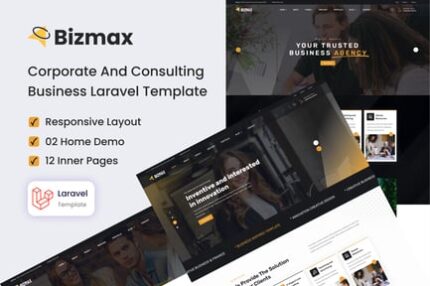 Bizmax - Laravel  Business Consulting Template