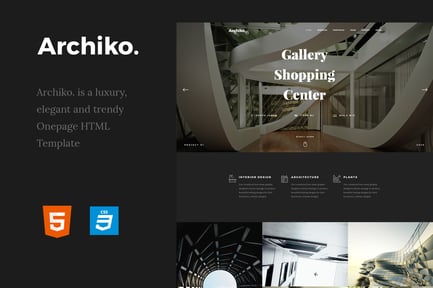 Archiko. - Architecture Onepage HTML Template