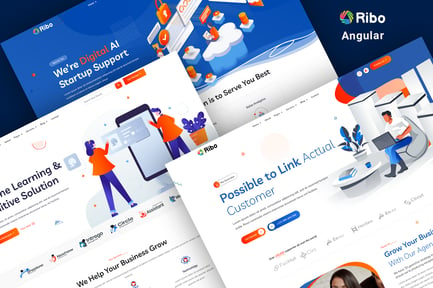 Ribo - Angular SEO Marketing & IT Startup Template