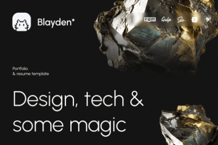 Blayden Personal Portfolio & Resume HTML Template